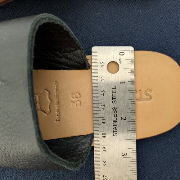 St Agni Leather Slides (Black) - Picture 14 of 14